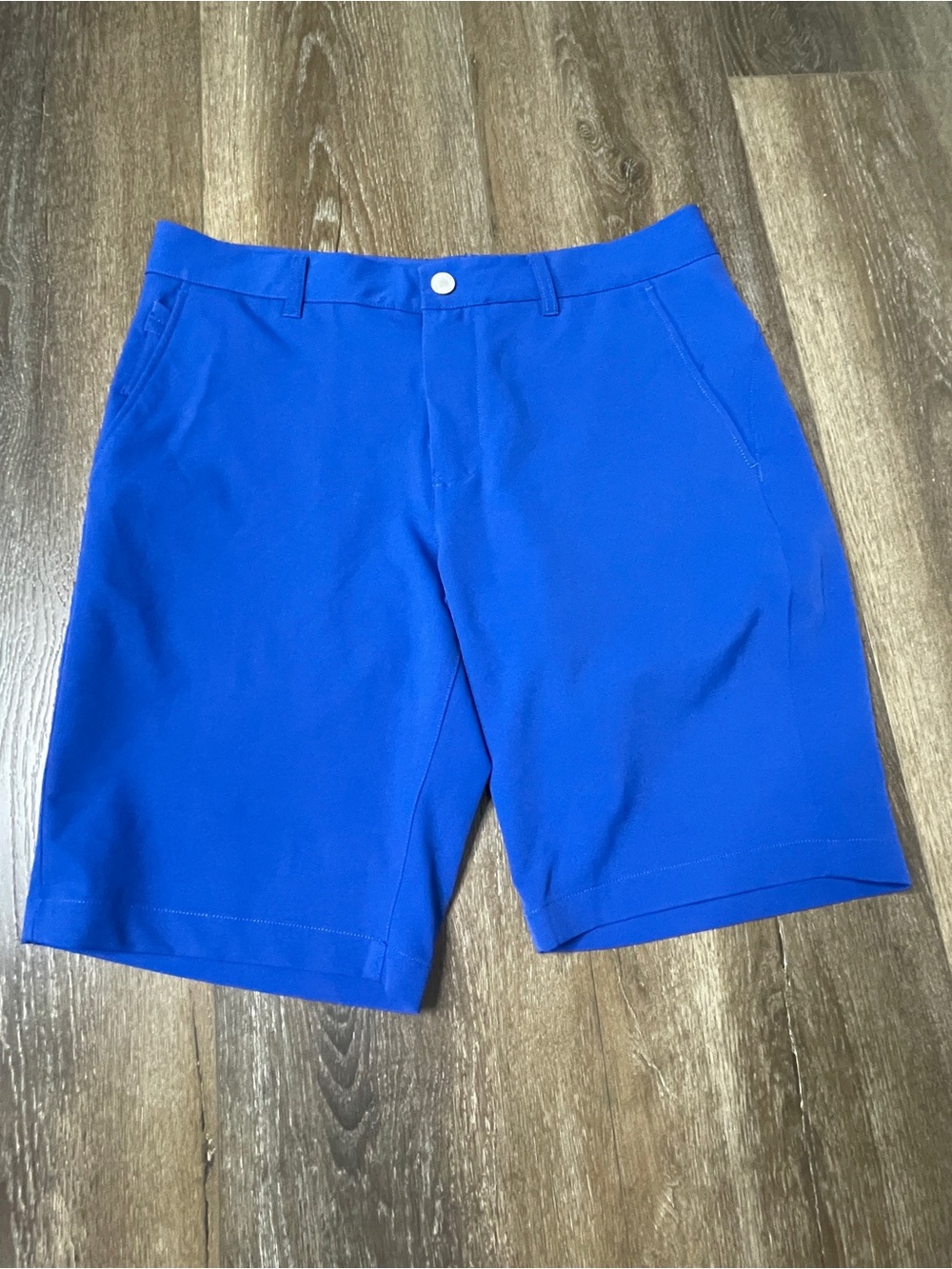 Bonobos Electric Blue Flat-Front Performance Shorts Size 33 10”Inseam